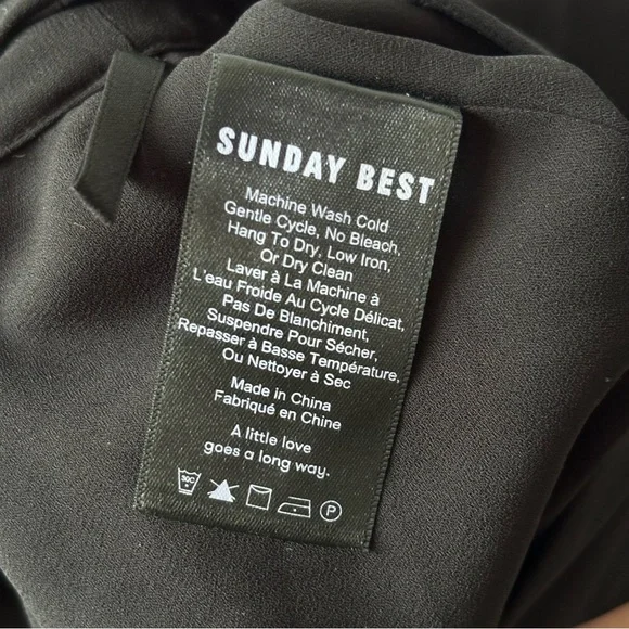 Aritzia Sunday Best Olive Micro Skirt in Black - Picture 10 of 11
